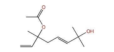 2,6-Dimethyl-3,7-octadien-2,6-diol 6-acetate